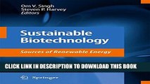 New Book Sustainable Biotechnology: Sources of Renewable Energy