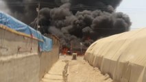 Irak'ta Çadır Kentte Yangın