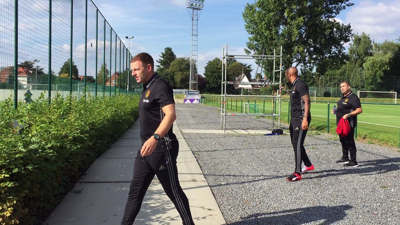 Arrivée de Thierry Henry à l'entraînement