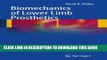 New Book Biomechanics of Lower Limb Prosthetics