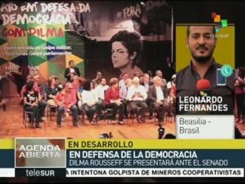 Miles de brasileños se alistan para defender en la calle a la pdta.