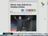 EE.UU.: muere a los 66 años el cantautor mexicano Juan Gabriel