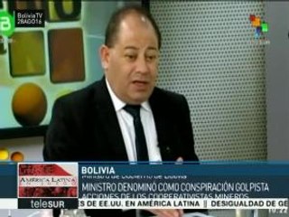 Gobierno boliviano descubre que mineros querían derrocar al pdte.