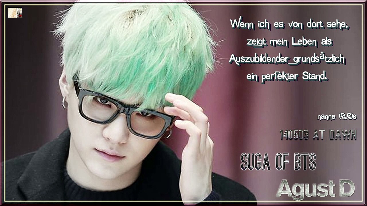 Suga of BTS - 140503 At Dawn k-pop [german Sub]