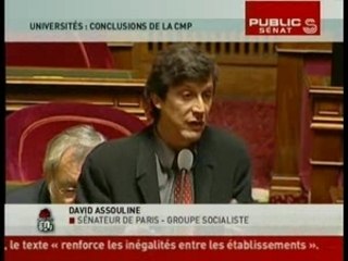 D. Assouline avant le vote au Sénat