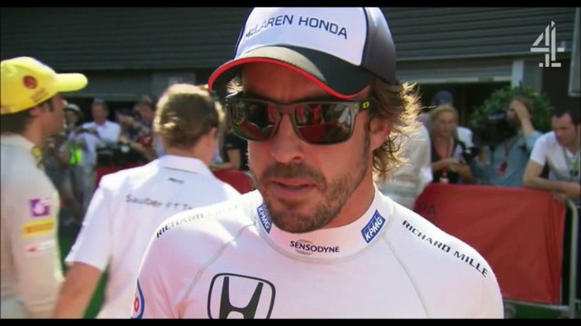 C4F1: Fernando Alonso post qualifying interview (2016 Belgian Grand Prix)
