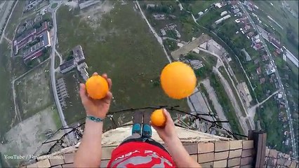I riu ben cirk ne nje lartesi te frikshme