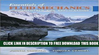 New Book Essentials of Fluid Mechanics: Fundamentals and Applications w/ Student Resource DVD
