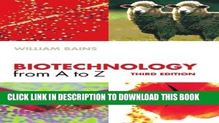 New Book Biotechnology from A to Z