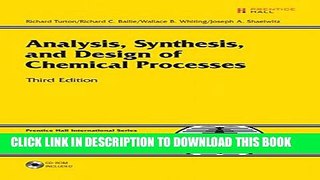 New Book Analysis, Synthesis and Design of Chemical Processes (3rd Edition)