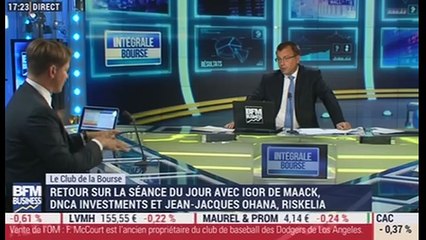 Le Club de la Bourse: Jean-Jacques Ohana, Igor de Maack et Sylvain Loganadin - 29/08