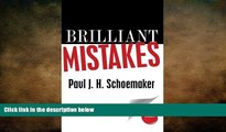 READ book  Brilliant Mistakes: Finding Success on the Far Side of Failure  BOOK ONLINE