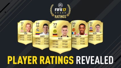 FIFA 17 - Player Ratings Revealed - James, Reus, Neuer, Kane, Martial