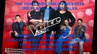 JUSTIN ALVA & COACH BAMBOO - THE VOICE KIDS PHILIPPINES 2016 3RD PLACER (courtesy of ABS-CBN)