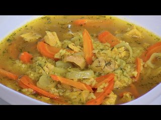 شوربة الدجاج بالأرز و الكاري | غادة جميل