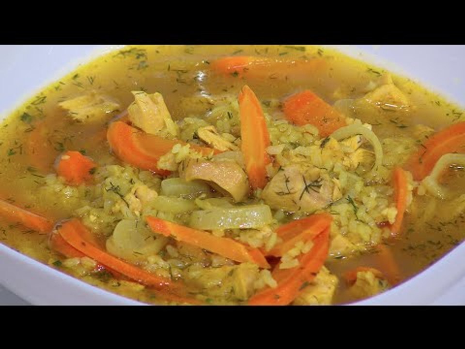 شوربة الدجاج بالأرز و الكاري | غادة جميل