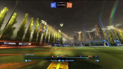 Rocket League air drag goal