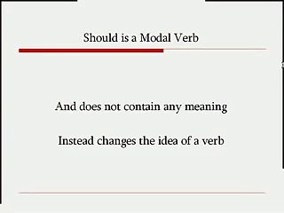 28 i Unit 28 Using Should Part 1 In Urdu - YTPak.com