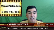 Kansas City Royals vs. New York Yankees Free Pick Prediction MLB Baseball Odds Series Preview