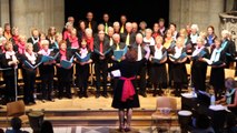 Ashford Community Choir performing in St Mary's Church, Ashford