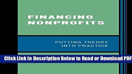 [Get] Financing Nonprofits: Putting Theory into Practice Free Online