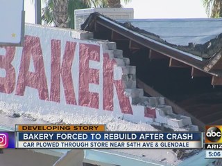 Bakery closes in Glendale after car crash causes significant damage