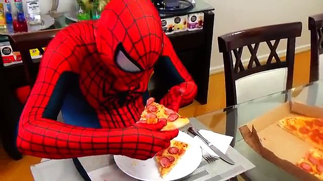 Spiderman vs Frozen Elsa PIZZA DELIVERY PRANK w- Hulk - Fun Superheroes Movie In Real Life IRL