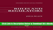 [Reads] Rules and Regulators (Oxford Socio-Legal Studies) Online Ebook