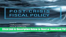 [PDF] Post-crisis Fiscal Policy (MIT Press) Popular Online