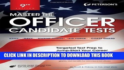 New Book Master the Officer Candidate Tests