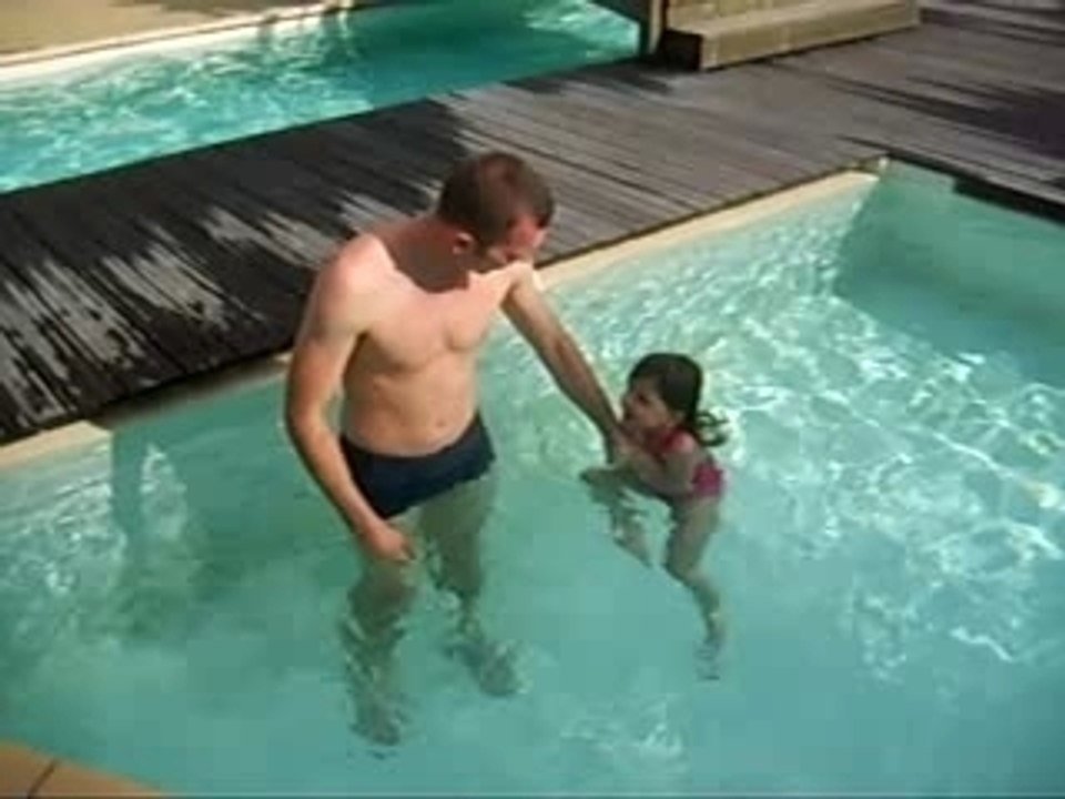 Alicia avec son papa