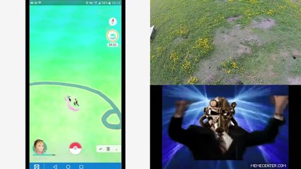 POKEMON GO DRONE EXPERIMENT (Win or Fail Strategy?)
