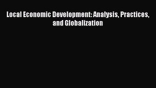 [PDF] Local Economic Development: Analysis Practices and Globalization Popular Online