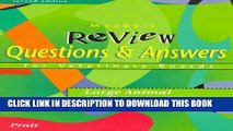 New Book Mosby s Review Questions   Answers For Veterinary Boards: Large Animal Medicine