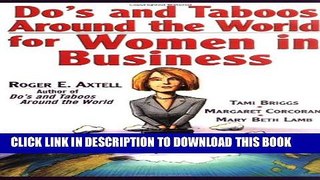 [Read] Do s and Taboos Around the World for Women in Business Popular Online