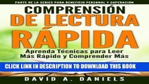 Collection Book Comprension de Lectura Rapida: Aprenda TÃ©cnicas para Leer MÃ¡s RÃ¡pido y