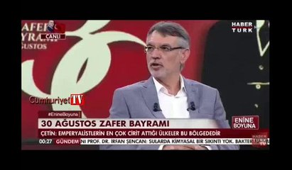 "Atatürk'ü tartıştırmam" dedi canlı yayını terk etti