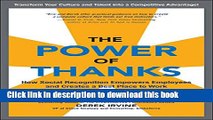 Read The Power of Thanks: How Social Recognition Empowers Employees and Creates a Best Place to