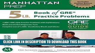 New Book 5 lb. Book of GRE Practice Problems