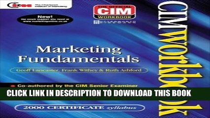 Download Video: [PDF] CIM Coursebook 00/01: Marketing Fundamentals (CIM Advanced Certificate Workbook) Full