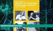 Big Deals  Opportunities in Speech-Language Pathology Careers  Best Seller Books Best Seller