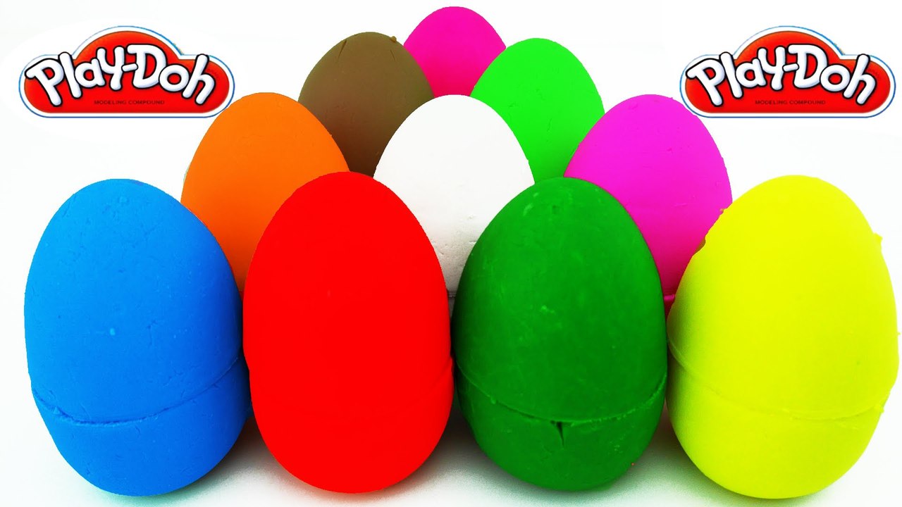 MANY PLAYDOH SURPRISE EGGS ! Masha and the bear Ninja Turtles McQueen Cars 2 Ice Age Frozen Toys