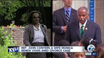 Congressman John Conyers, wife Monica renew vows amid divorce proceedings