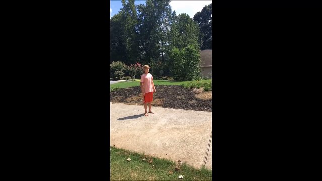 Marquer un panier de basket en tirant dans une forêt !