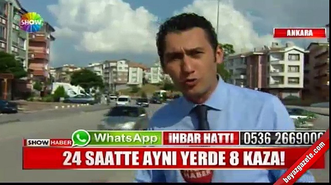 Ankara Altındağ'da aynı yerde 24 saatte 8 trafik kazası meydana geldi!