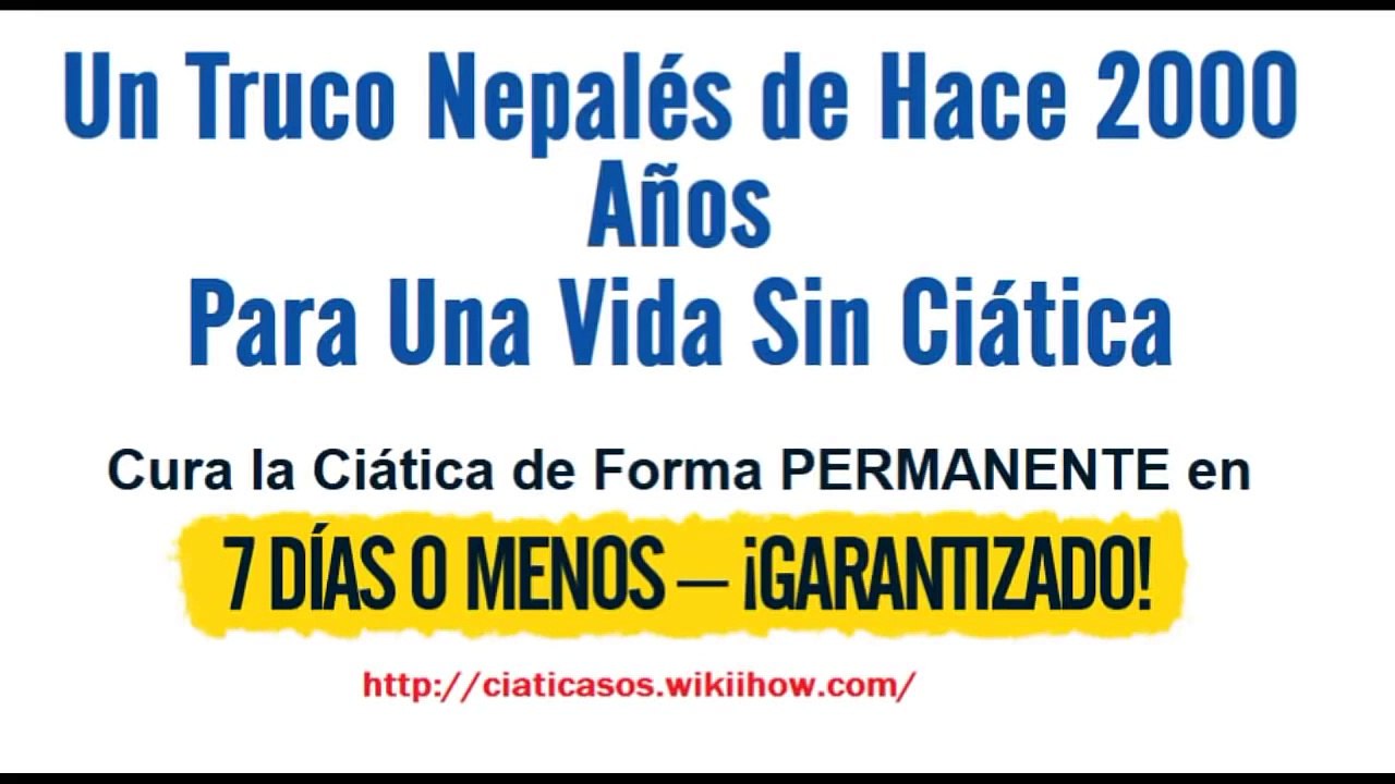 Dolor Ciatica- Cómo Tratar La Ciática De Manera Natural