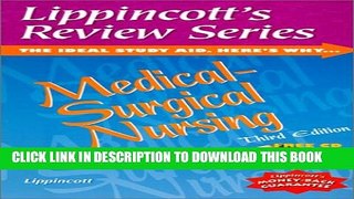 New Book Lippincott s Review Series, Medical-Surgical Nursing (Book with CD-ROM)
