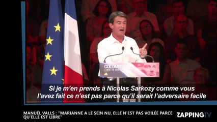 Manuel Valls : "Marianne a le sein nu, elle n’est pas voilée parce qu’elle est libre"