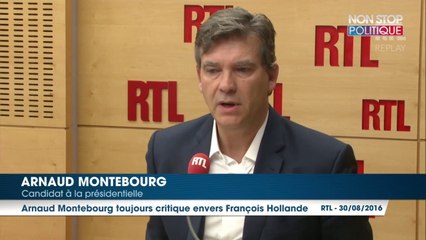Arnaud Montebourg toujours critique envers François Hollande, il se veut moins virulent