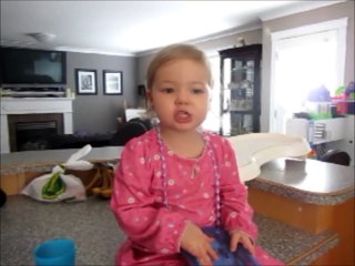 2yr old Makena sings Adele...so cute